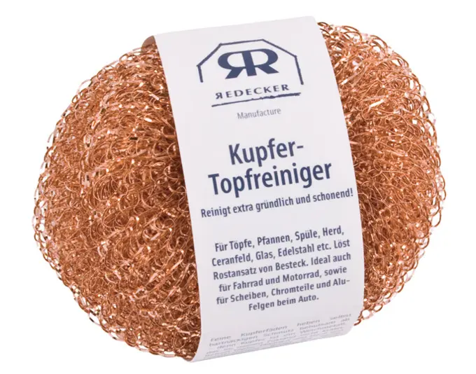REDECKER Kupfertopfreiniger 2 Stück ø 7.5 cm