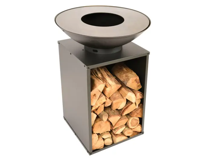 REDFIRE Feuerstelle Onyx Classic mit Abdeckung schwarz 60 cm