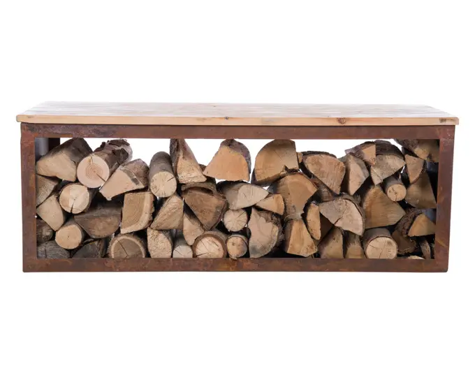 REDFIRE Holz-Aufbewahrungsbank Tyr 120 cm