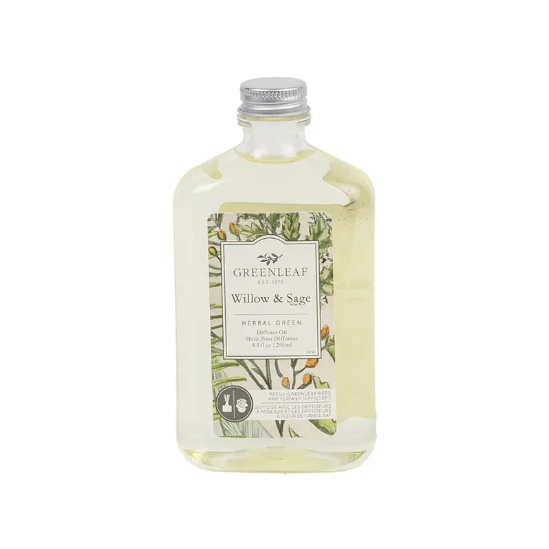 Reed-Diffuser Öl Greenleaf - Willow & Sage, 250ml