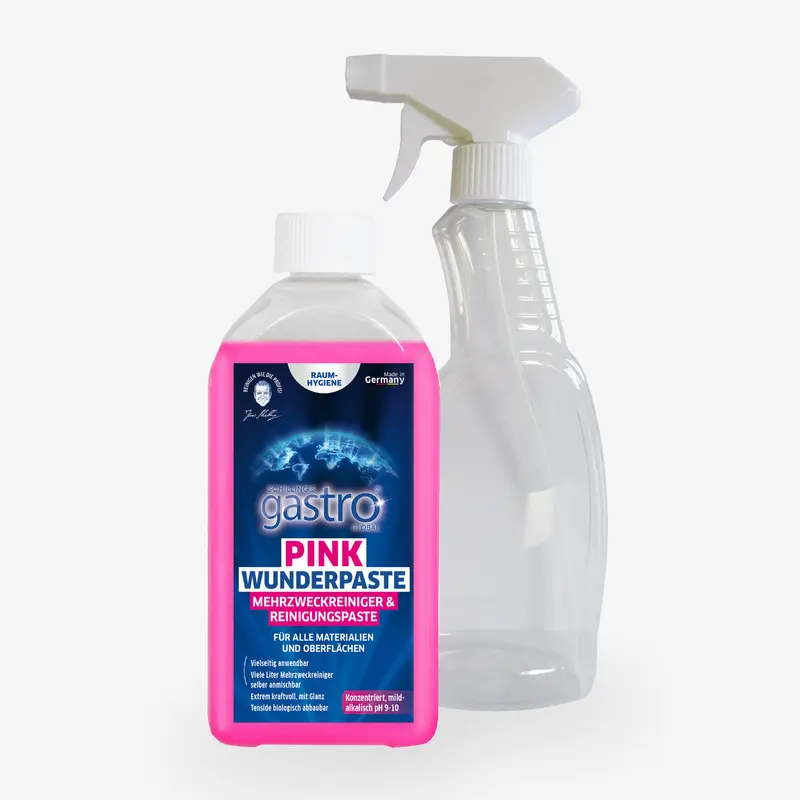 Reinigungspaste Pink-Paste inklusive Sprühflasche