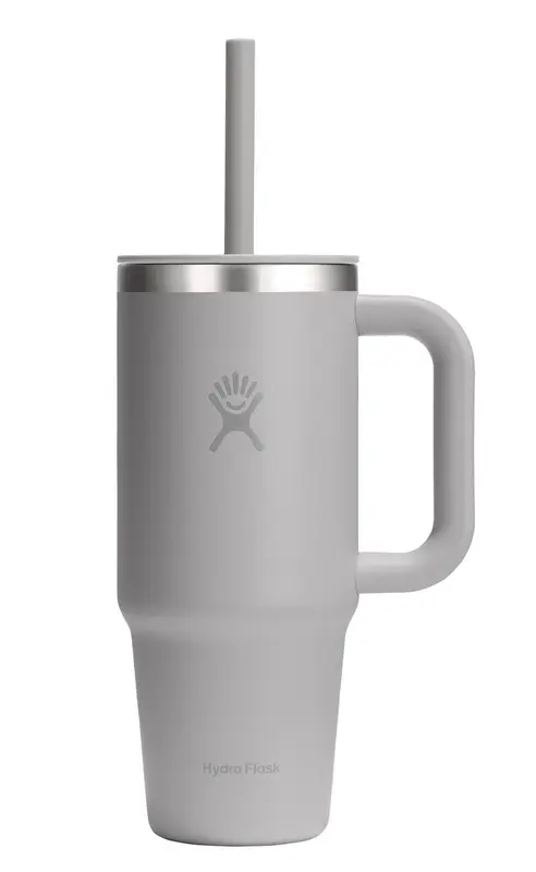 Reisebecher mit Trinkhalm 710ml birch