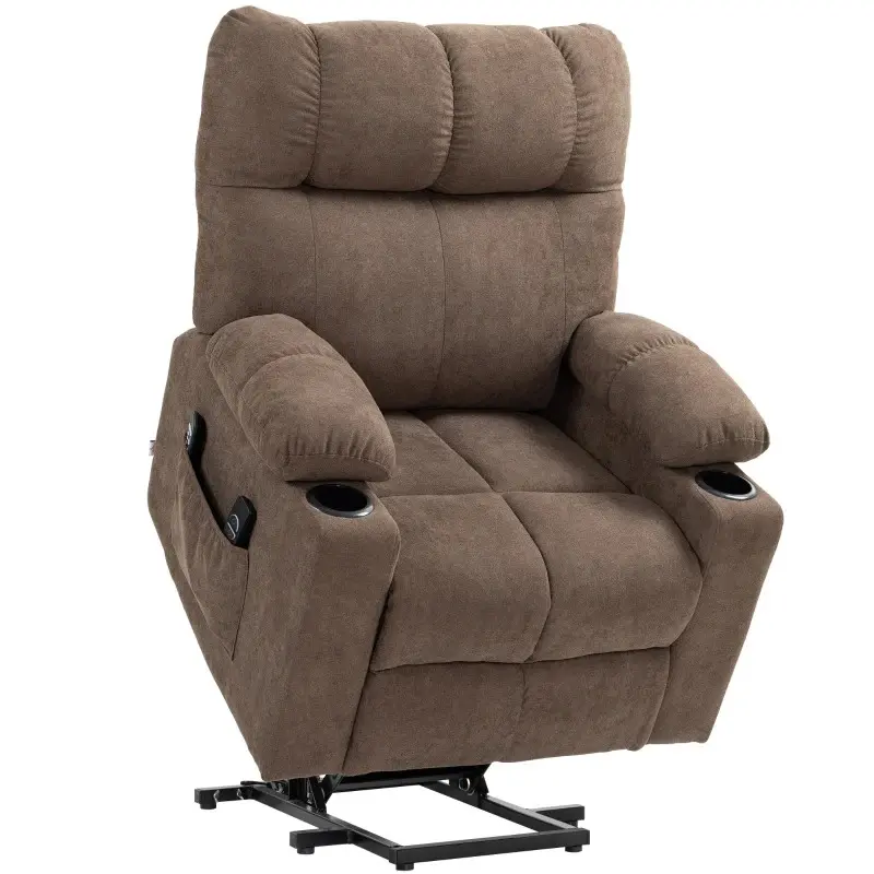 Relaxsessel mit Aufstehhilfe elektrisch Braun, 90x75x100cm