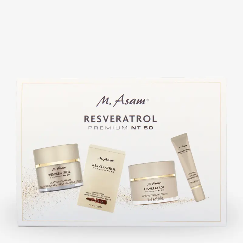 RESVERATROL Premium NT50® Geschenkset – Anti-Aging Pflege – 4-teilig