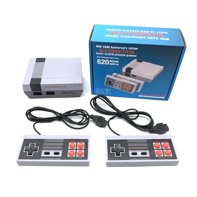Retro 8-Bit Mini-Konsole mit 620 Spielen