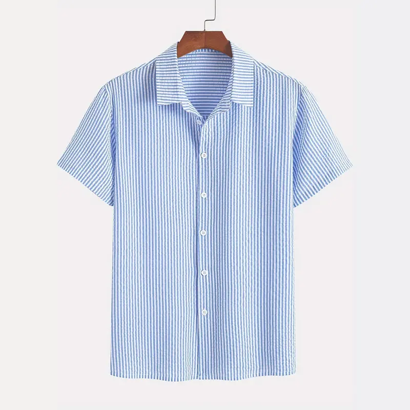 Retro Plaid Kurzarmhemd für Herren