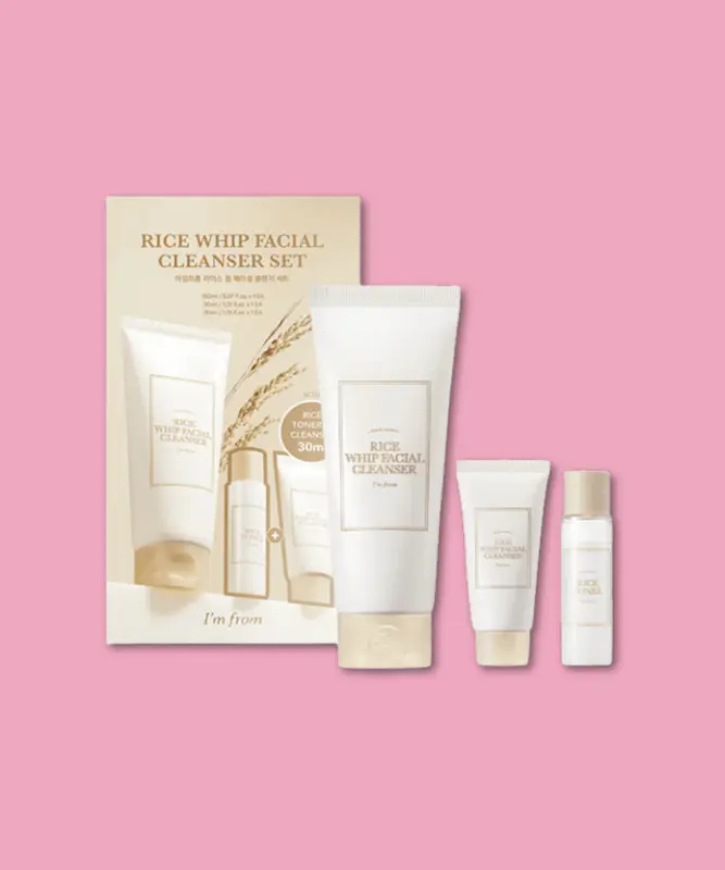 Rice Whip Facial Cleanser Set