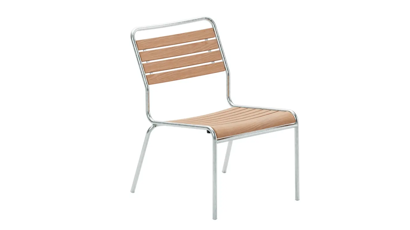 Rigi Holzlatten-Salonsessel ohne Armlehne