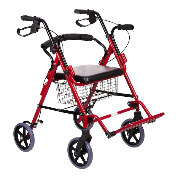 Rollator mit Fussstütze und Korb - AT51018