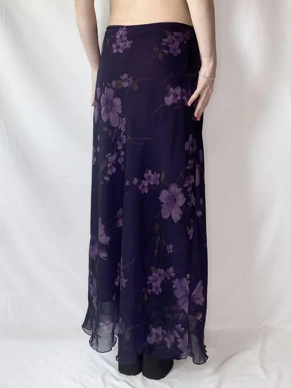 Rosa Blumen-Mesh-Kleid