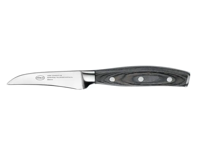 RÖSLE Schälmesser Wolfgrey mit Griff Pakka 8 cm L 20.7 cm