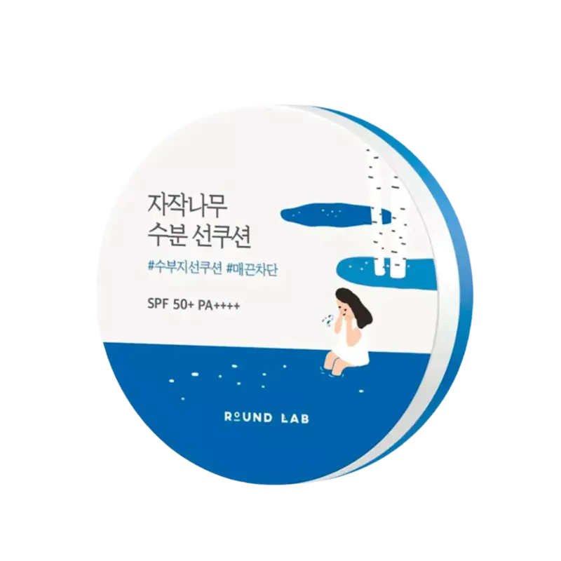 ROUND LAB Birch Juice Moisturizing Sun Cushion SPF50+