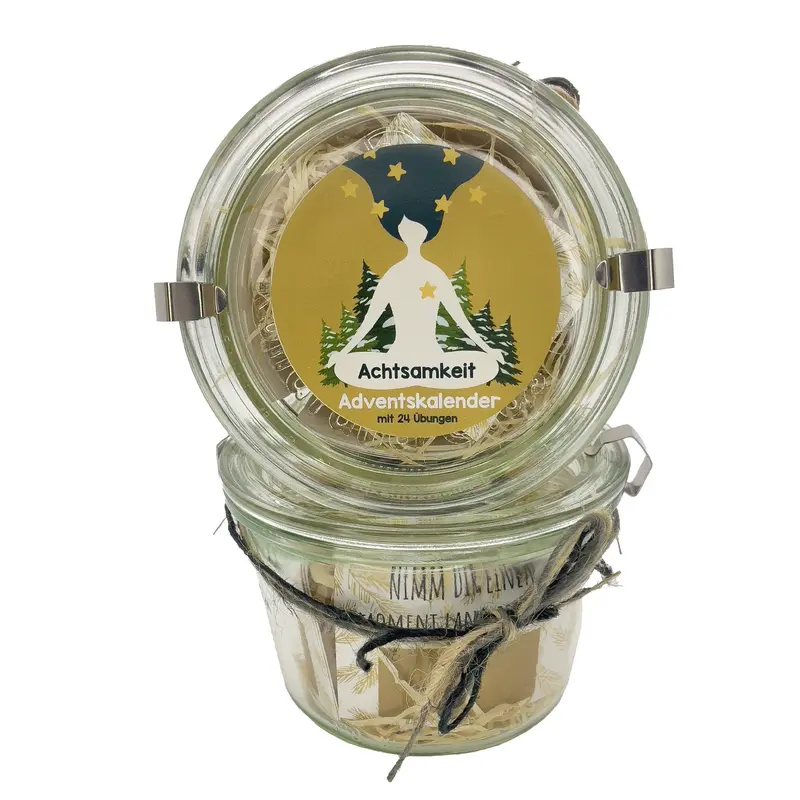 Rubbel Adventkalender Achtsamkeit im Weckglas