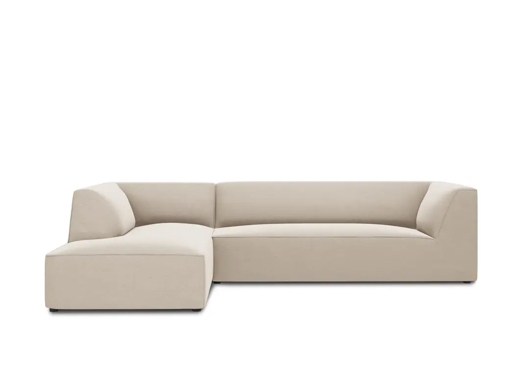 Ruby Velour modulares Ecksofa links 4 Sitzer