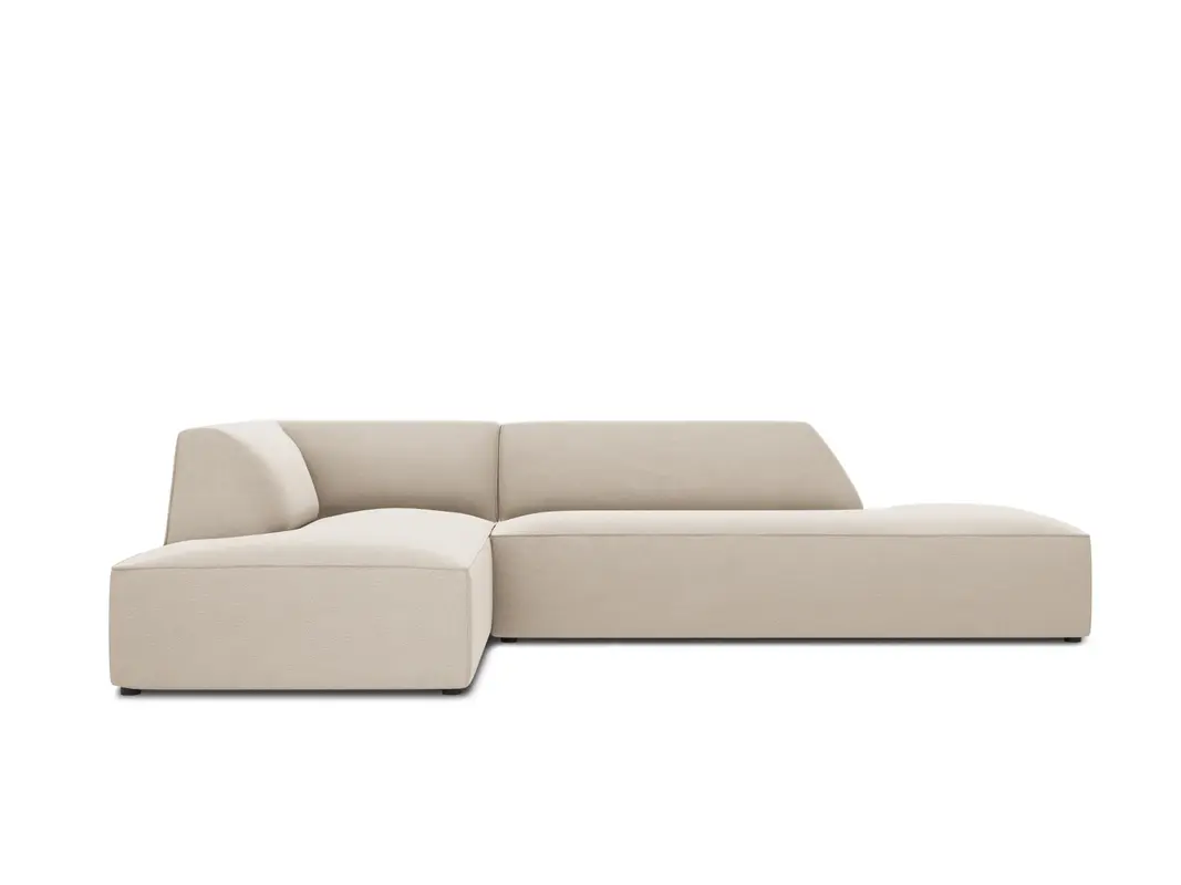 Ruby Velour modulares Ecksofa Open end links 4 Sitzer
