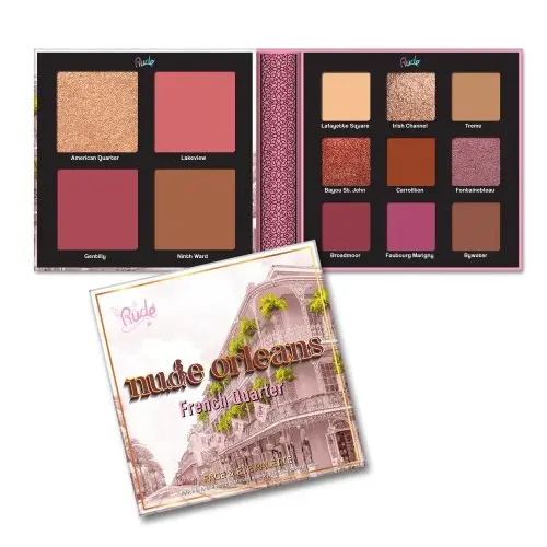 Rude Cosmetics, Nude Orleans Eyes & Face Palette (vegan)