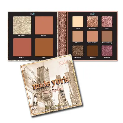 Rude Cosmetics, Nude York Eyes & Face Palette (vegan)