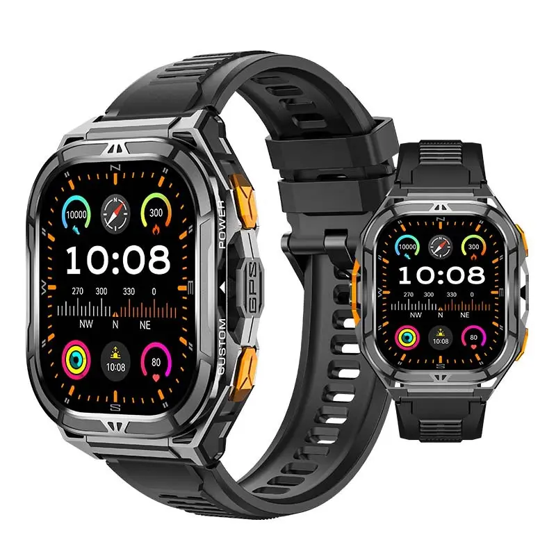 Rugged Smartwatch X5 – 5 ATM Wasserdicht, GPS, Bluetooth-Calling