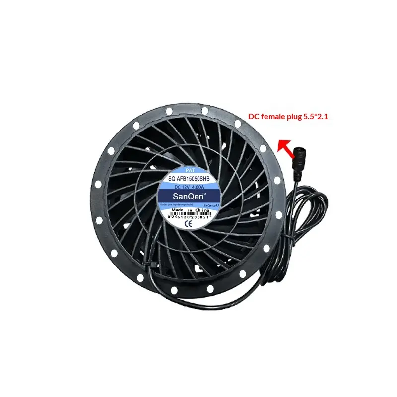 Runder 12V Kühlventilator mit Drehzahlregler