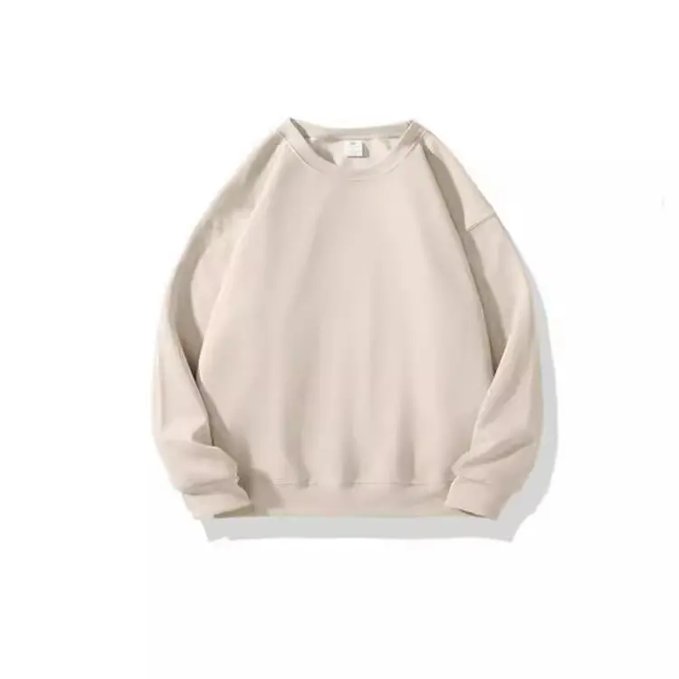 Rundhals-Sweatshirt in Apricot
