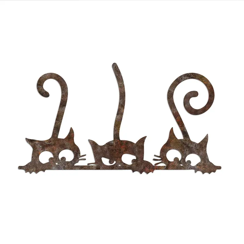 Rusty Cats 1 Wanddeko - Antiquation