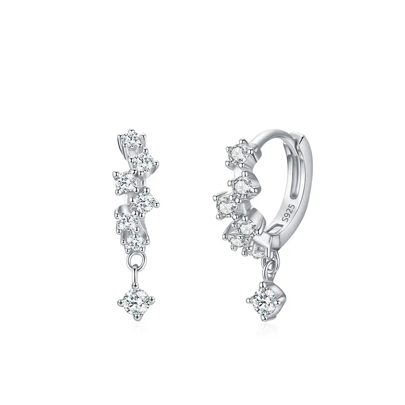 S925 Sterling Silber Ohrringe mit Zirkonia