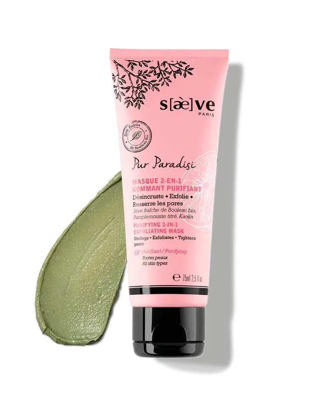 SaèVE Pur Paradisi masque gommant purifiant 2 en 1 tb 75 ml