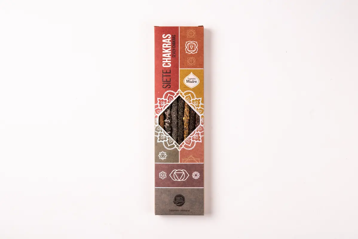 Sagrada Madre Seven Chakras – Räucherstäbchen für Energieharmonie & Chakrabalance