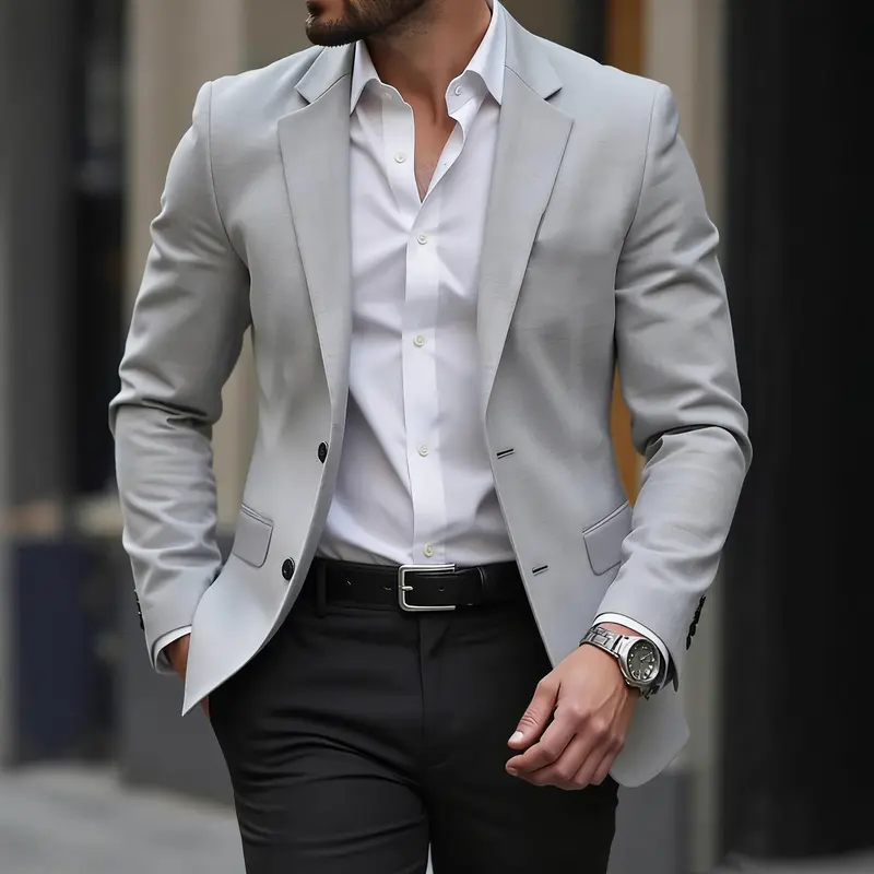 Sakko Slim-Fit Britischer Stil