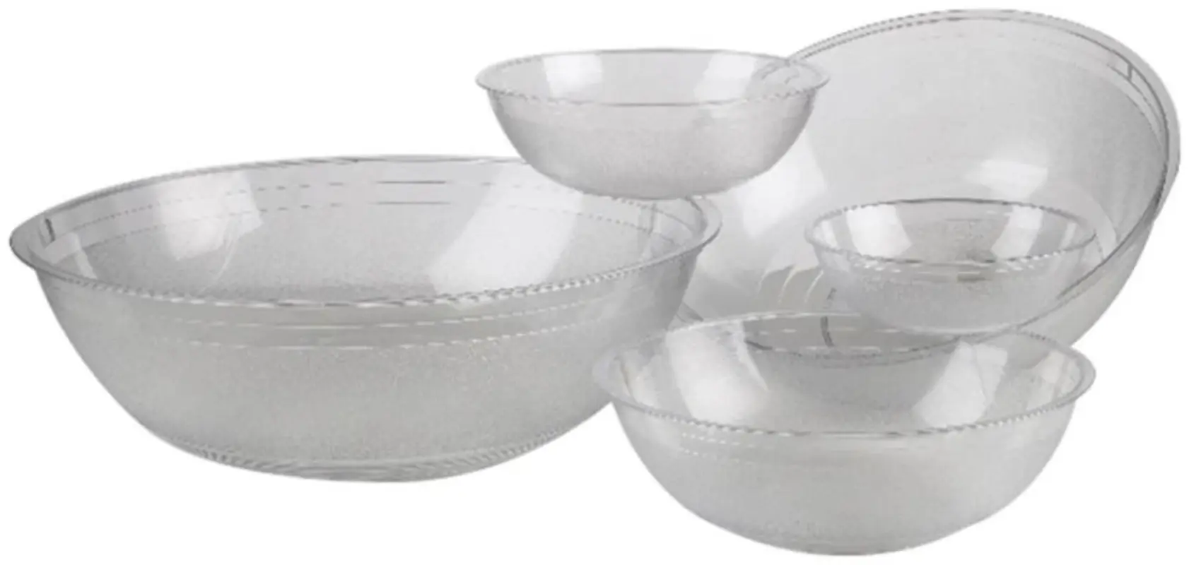 Salatschüssel D25cm transparent 2.6l