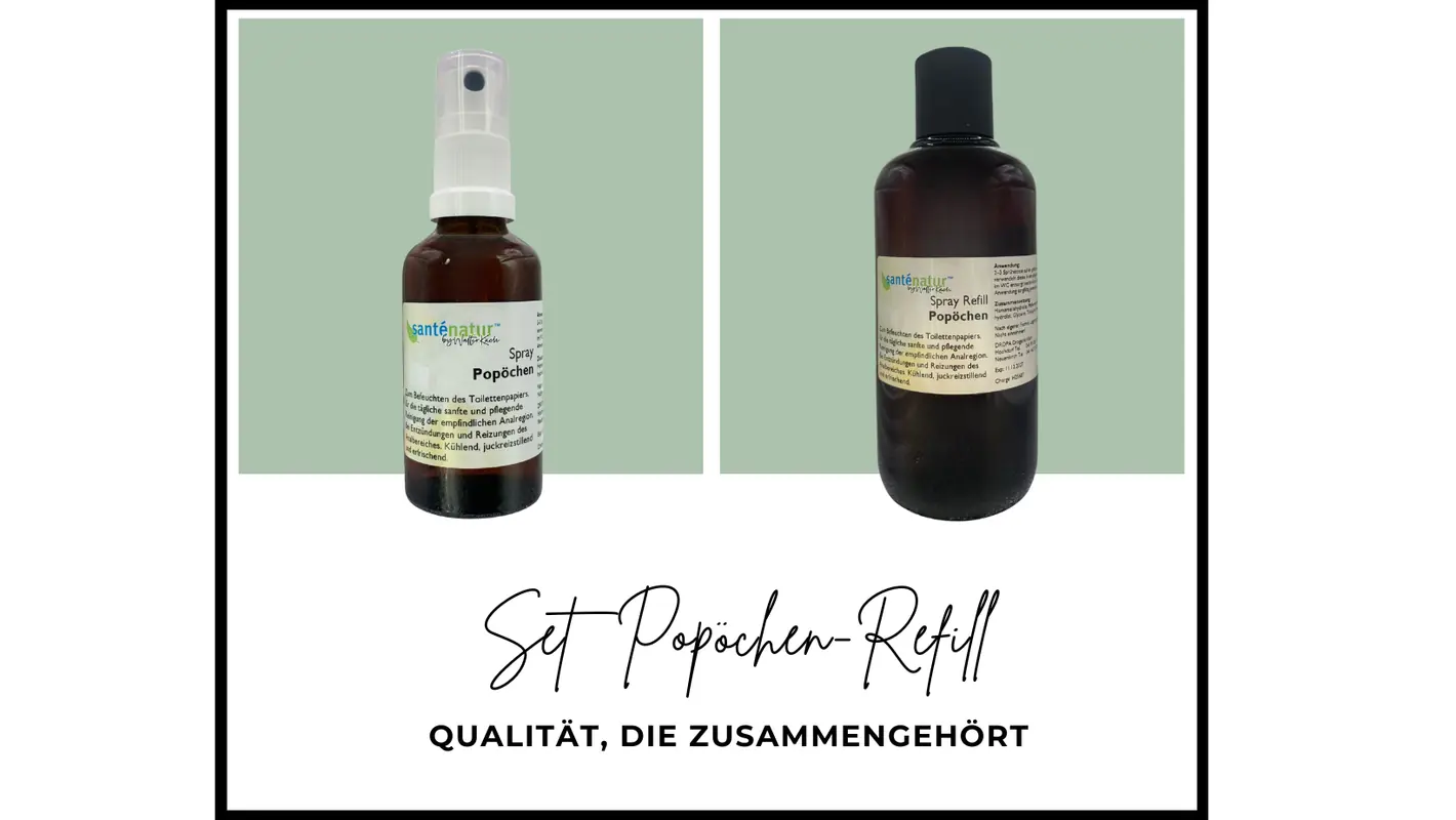 Santénatur Popöchen Spray und Refill Set