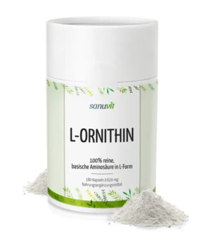 Sanuvit L-Ornithin 500 mg Spermidin Booster - 180 Kapseln