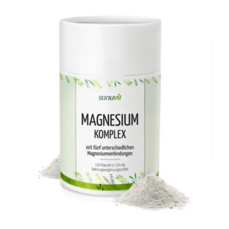 Sanuvit Magnesium 5-Fach Komplex - 120 Kapseln