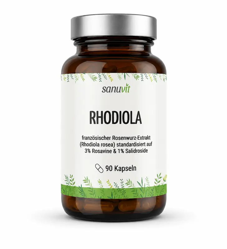 Sanuvit Rhodiola Rosenwurz-Extrakt - 90 Kapseln