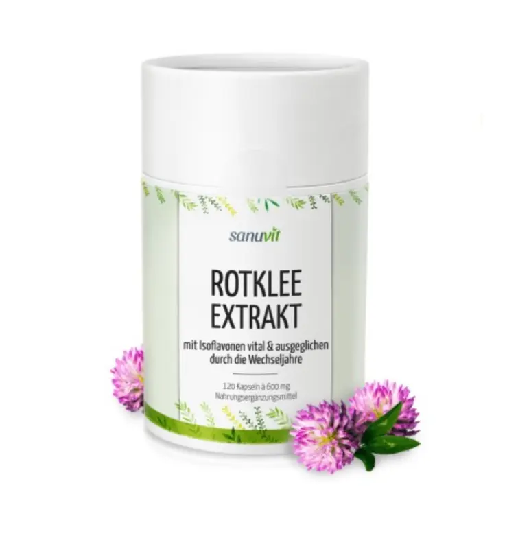 Sanuvit Rotklee Ektrakt Isoflavon Vitamin Komplex - 120 Kapseln