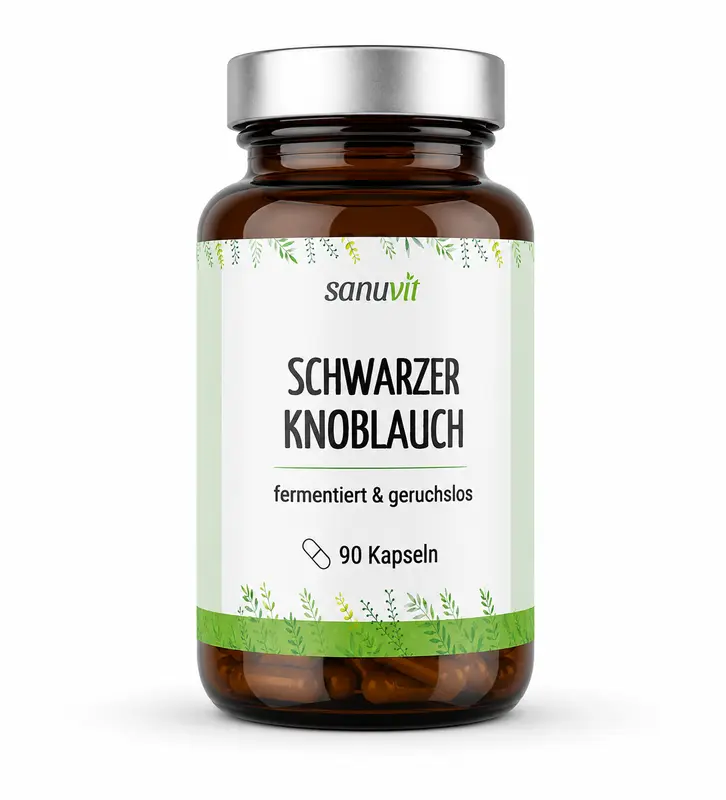 Sanuvit Schwarzer Knoblauch Extrakt fermentiert 600 mg  - 90 Kapseln