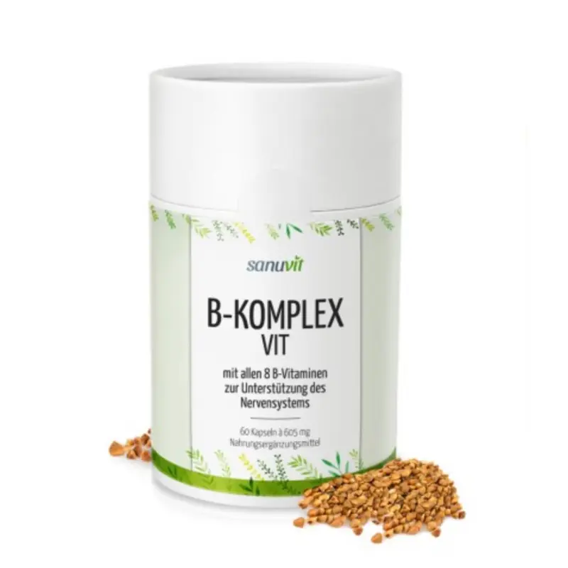Sanuvit Vitamin B Komplex Cultavit® - pflanzlich bioaktiv methyliert - 60 Kapseln