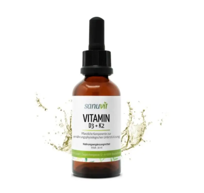 Sanuvit Vitamin D3 + K2 flüssig vegetarisch für Kinder 800 IE - 30 ml