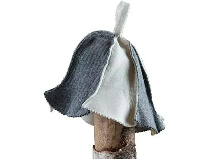 Saunahut aus Filz "Thumbelina"