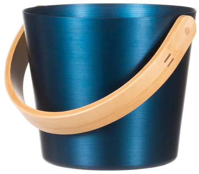 Saunakübel aus Aluminium, Blau, 5L