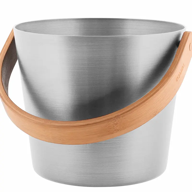 Saunakübel aus Aluminium, Silber, 5L