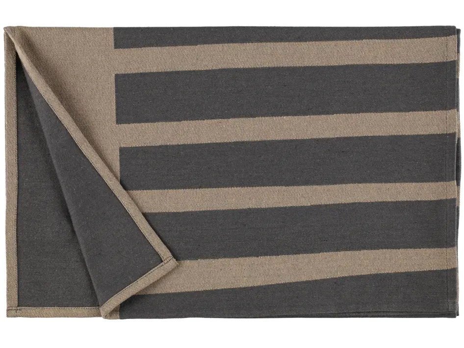 Saunasitztuch "Laituri", Grau/ Beige (50 x 150cm)