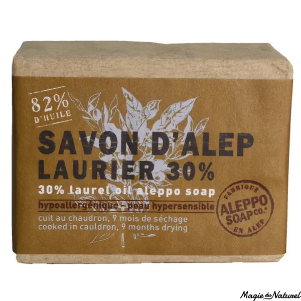 Savon d'Alep 30% Laurier · 180g