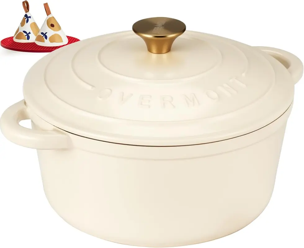 Schmortopf mit Deckel, 26cm-5.2L Cremeweiß