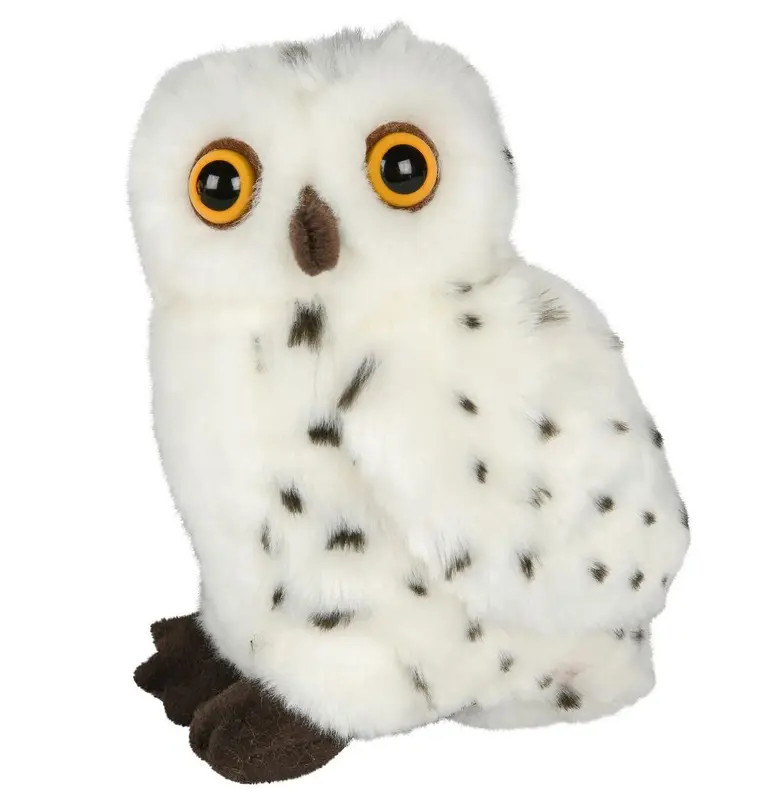 Schneeeule aus Plüsch
