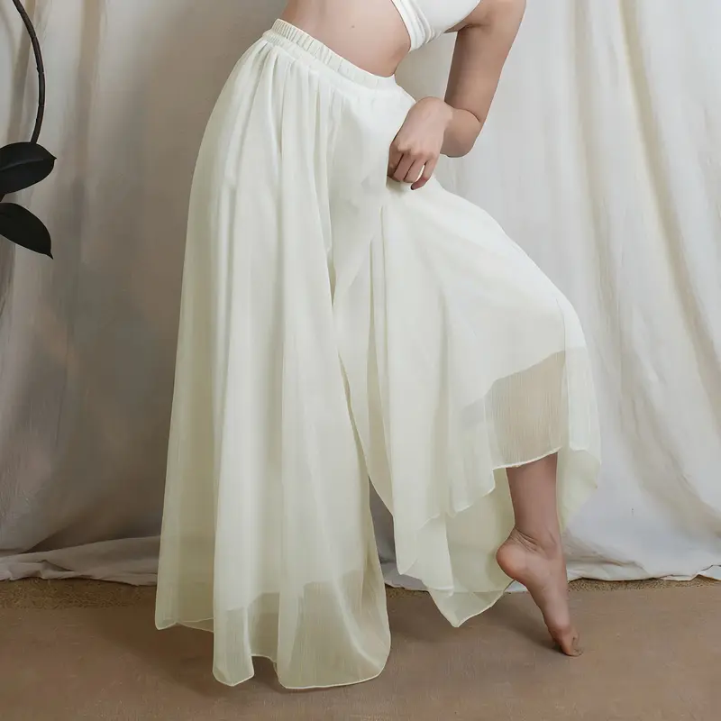 Schwangerschafts Yoga Hose mit weitem Bein