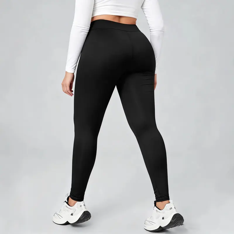 Schwarze Slim-Fit Leggings für Damen