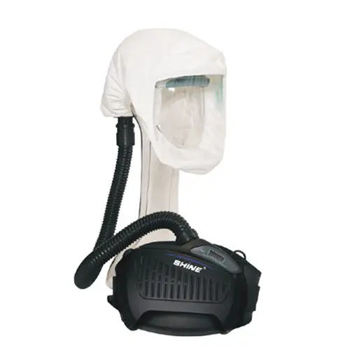 Schweisshelm SHINE P-SH200 WHITE AIR HOOD (Kurz) + PAPR