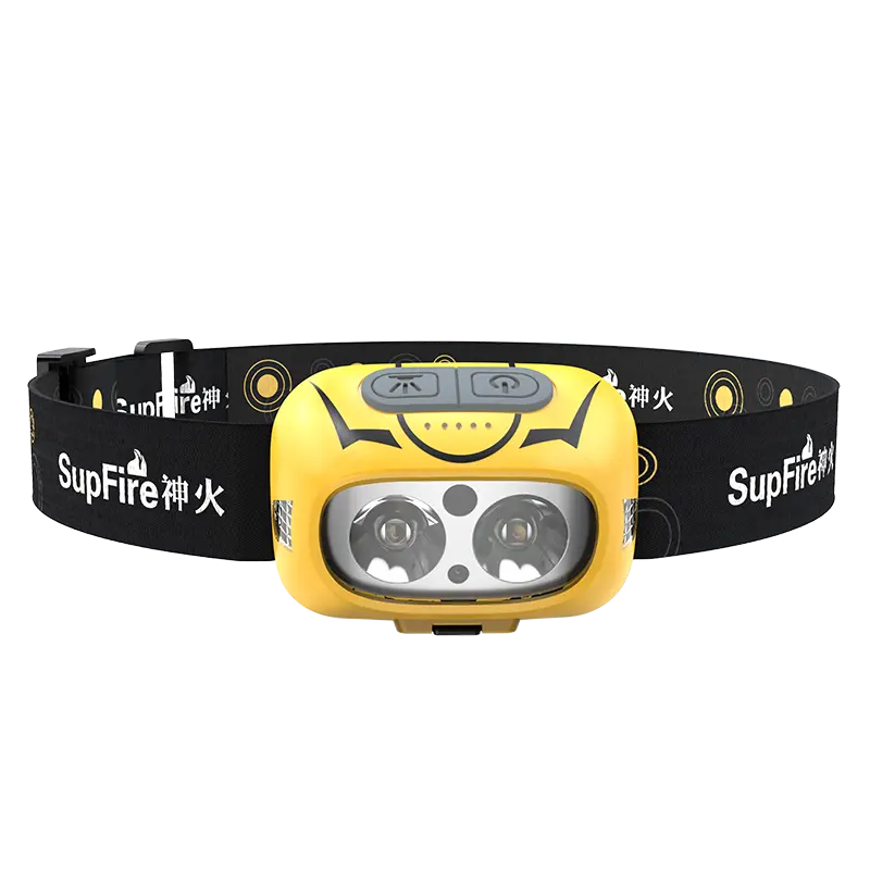 Sensor-Kopflampe mit starkem Licht für Nachtangeln