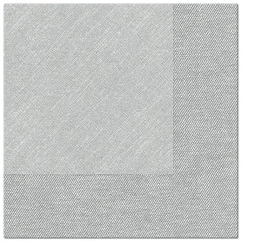 Servietten Dinner 50x Bamberg grau, 40x40cm